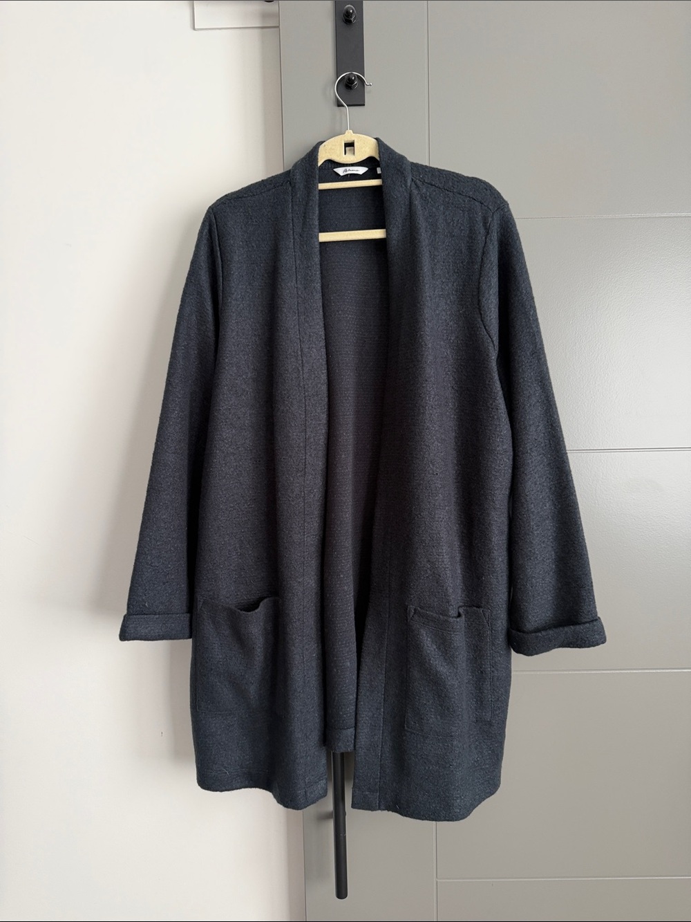 Reitmans Open-Front Long Knit Coatigan - Emerald